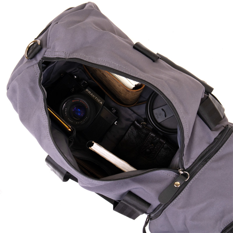 Спортивна сумка текстильна Vintage Сіра