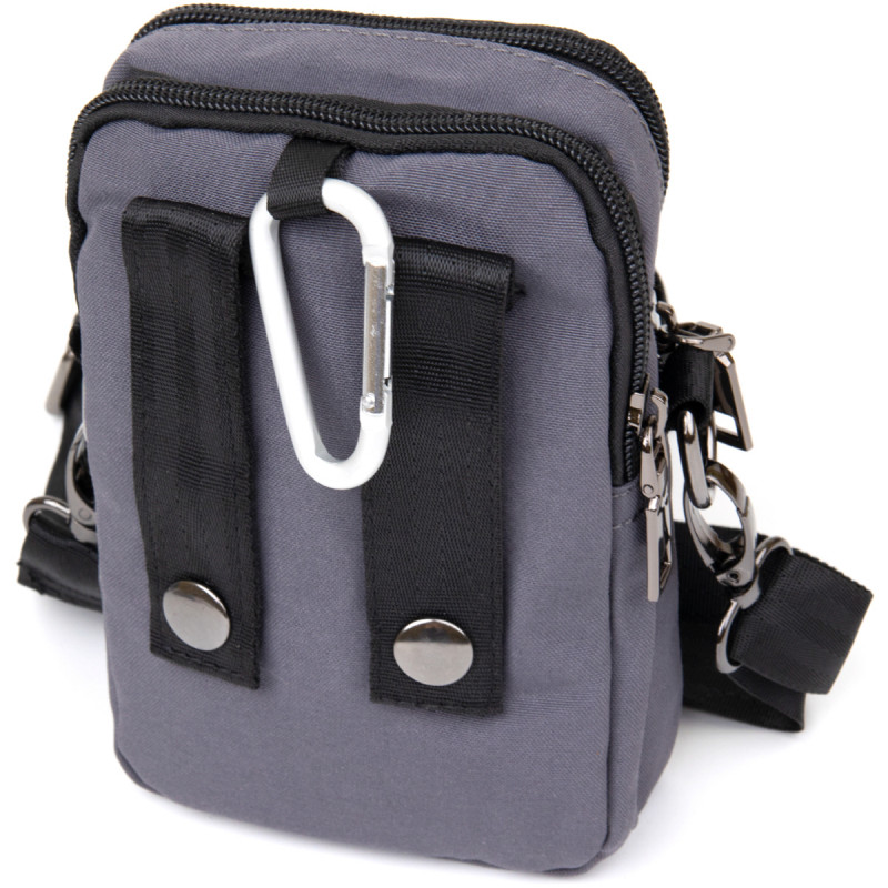 Сумка на пояс нейлон Vintage Сіра