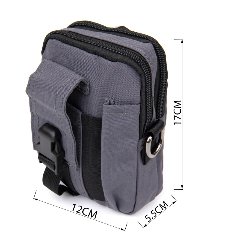 Сумка на пояс нейлон Vintage Сіра