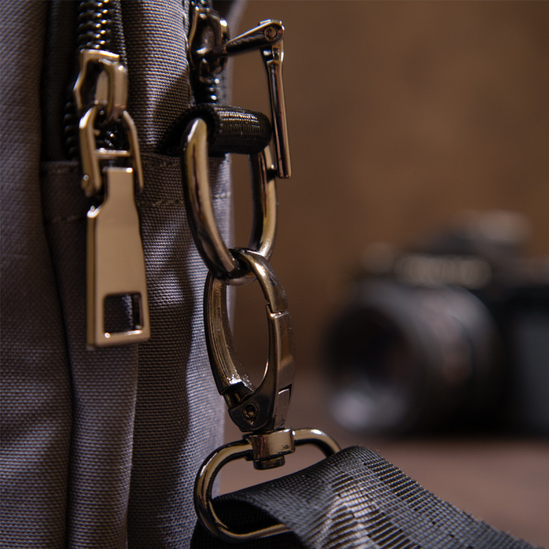 Сумка на пояс нейлон Vintage Сіра