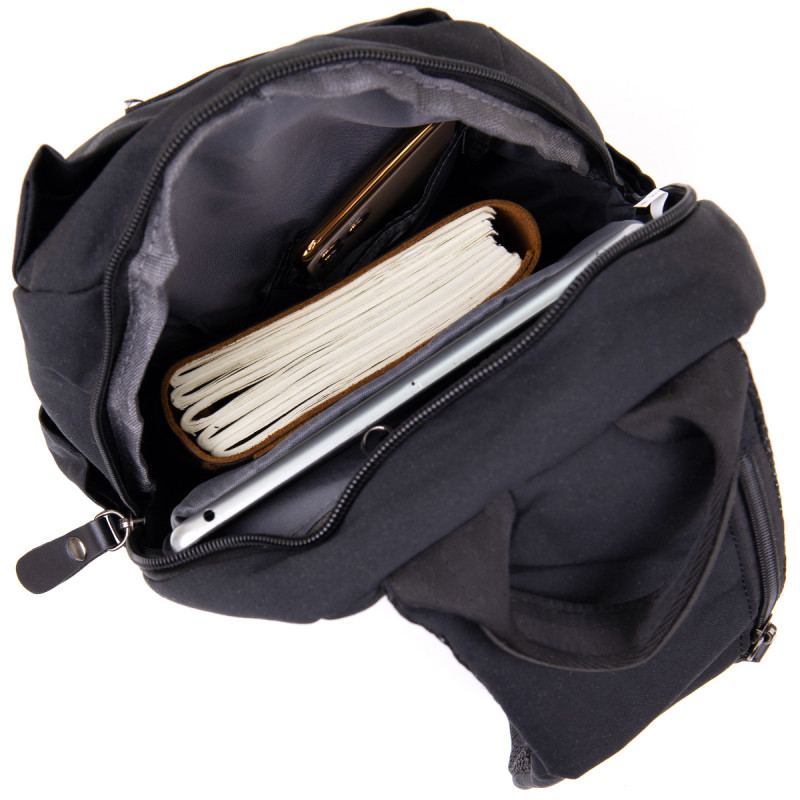 Сумка через плечо нейлон Vintage Черная