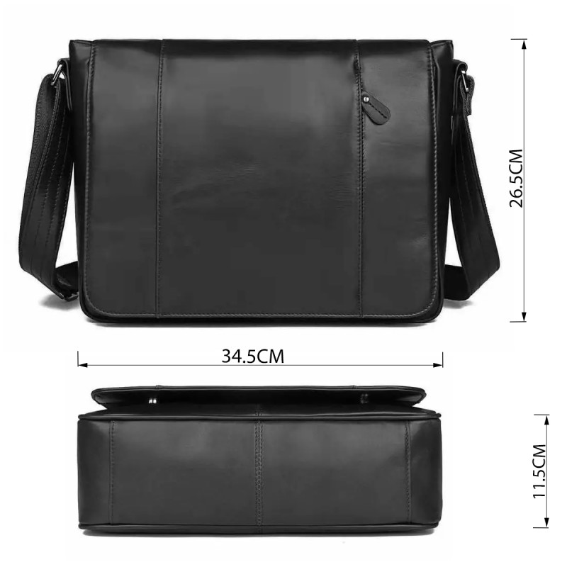 Сумка чоловіча Vintage Чорна