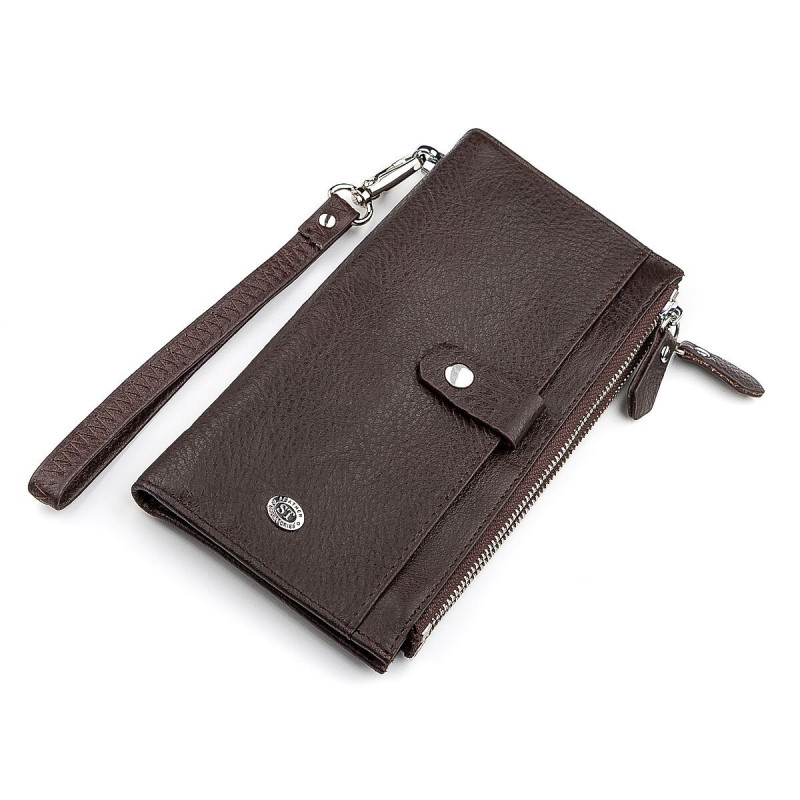 Кошелек ST Leather (ST) из натуральной кожи Коричневый