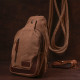 Практичная мужская сумка через плечо Vintage Коричневый