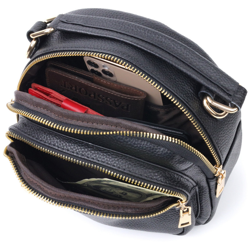 Стильная женская сумка Vintage Черная