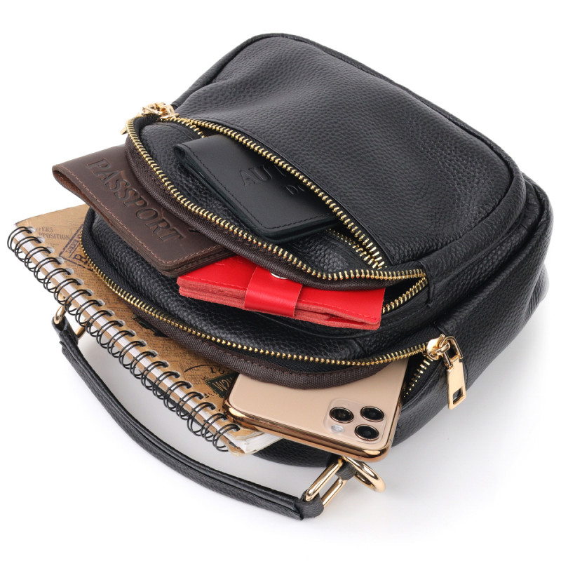 Стильная женская сумка Vintage Черная