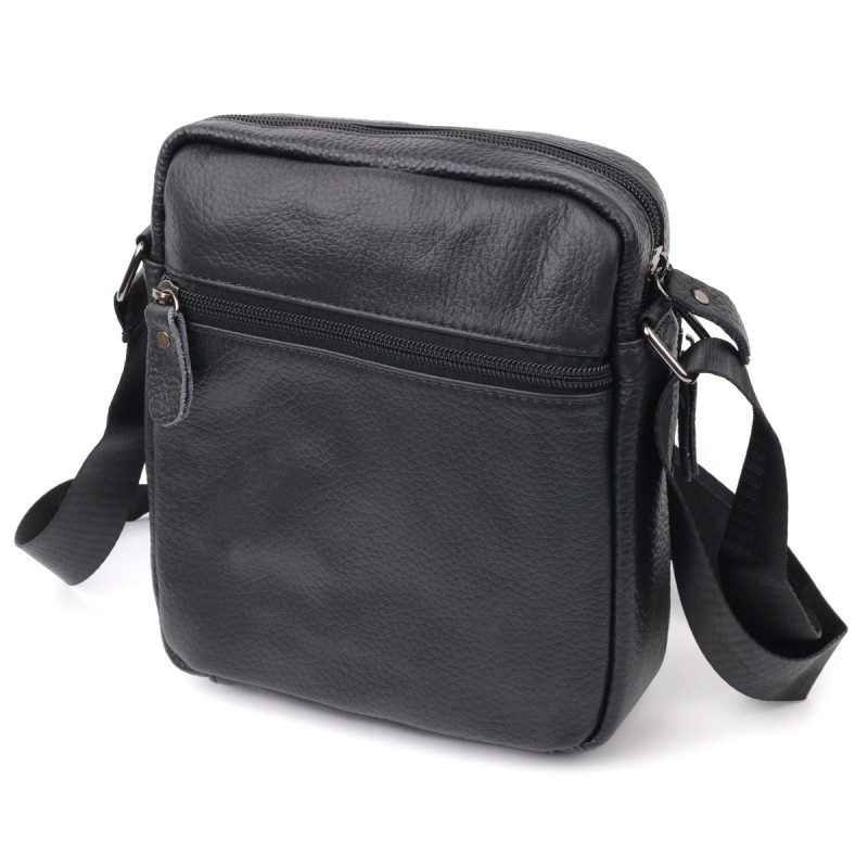 Сумка чоловіча Vintage шкіряна Чорний