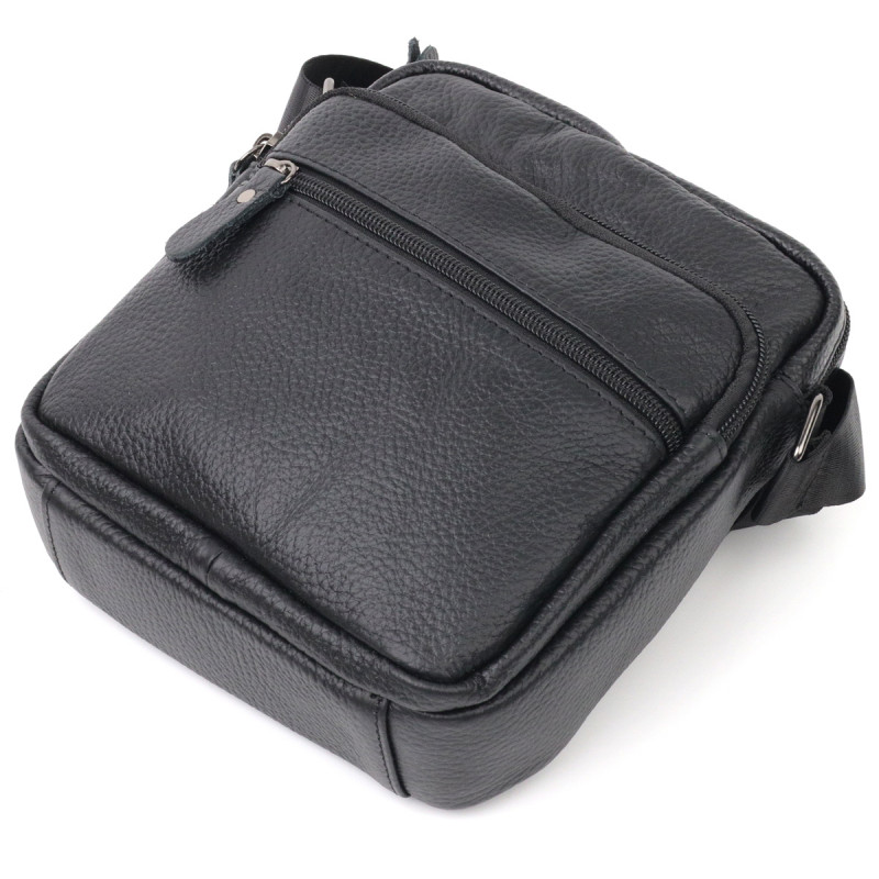 Сумка чоловіча Vintage шкіряна Чорний