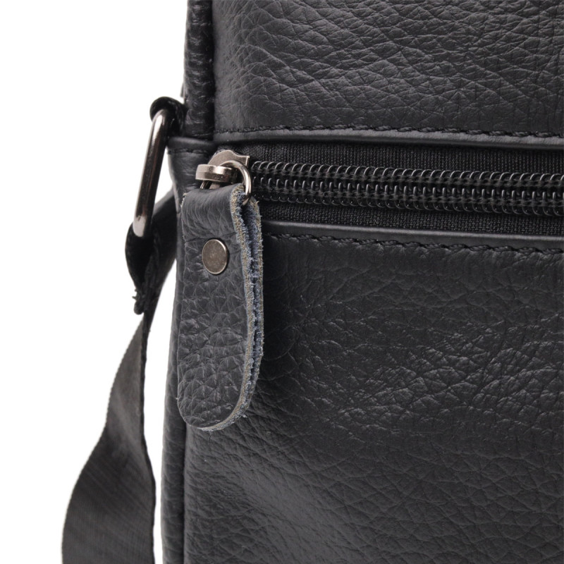 Сумка чоловіча Vintage шкіряна Чорний