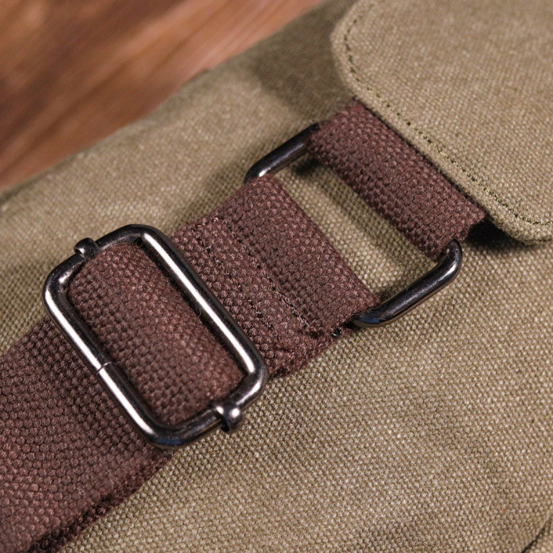 Сумка чоловіча через плече із щільного текстилю Vintage Оливкова