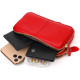 Стильный женский клатч на два отделения из натуральной кожи Vintage Красный