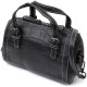 Миниатюрная женская сумка с двумя ручками из натуральной кожи Vintage Черная