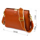 Стильная женская сумка на три отделения из натуральной кожи Vintage Рыжая