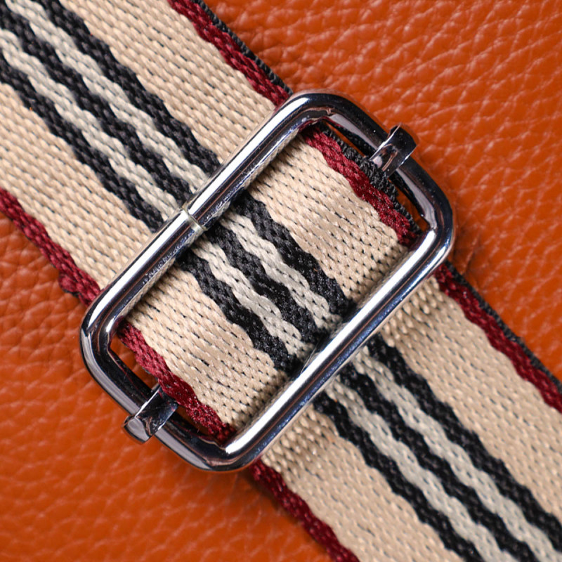 Стильная женская сумка через плечо из натуральной кожи Vintage Рыжая