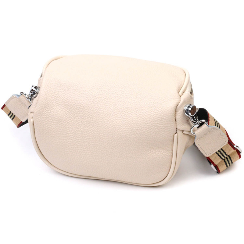 Современная женская сумка через плечо из натуральной кожи Vintage Белая