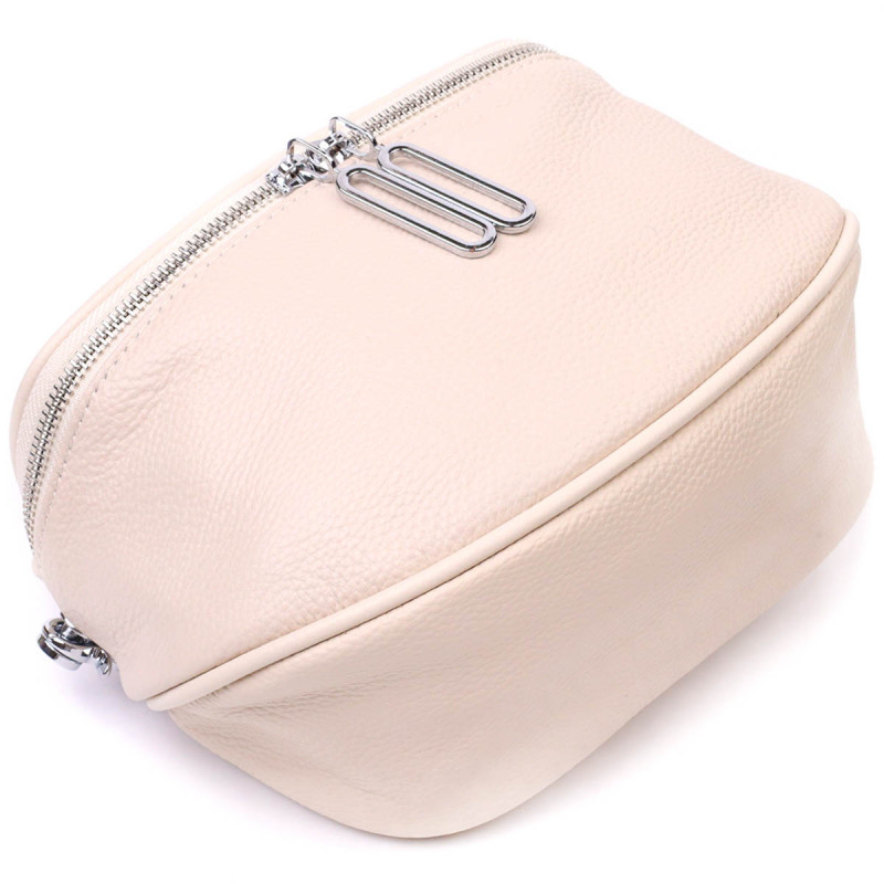 Современная женская сумка через плечо из натуральной кожи Vintage Белая