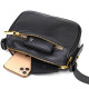 Современная сумка на плечо кросс-боди из натуральной кожи Vintage Черная