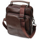 Стильний чоловічий месенджер з натуральної шкіри Vintage Коричневий
