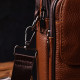 Зручний чоловічий месенджер із натуральної шкіри Vintage Світло-коричневий