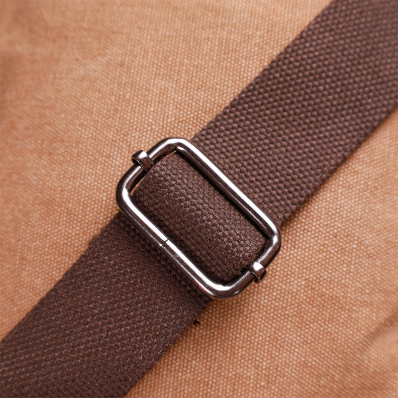 Відмінна вертикальна сумка для чоловіків із текстилю Vintage Коричневий