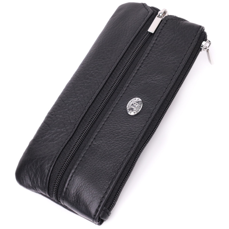 Универсальная ключница из натуральной кожи ST Leather Черный
