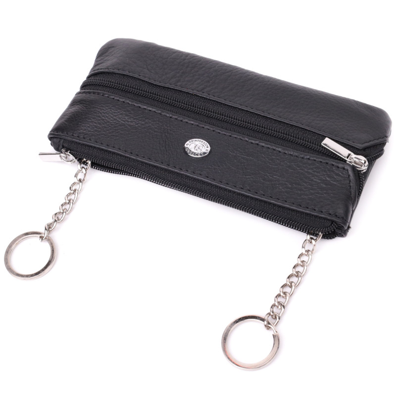 Универсальная ключница из натуральной кожи ST Leather Черный
