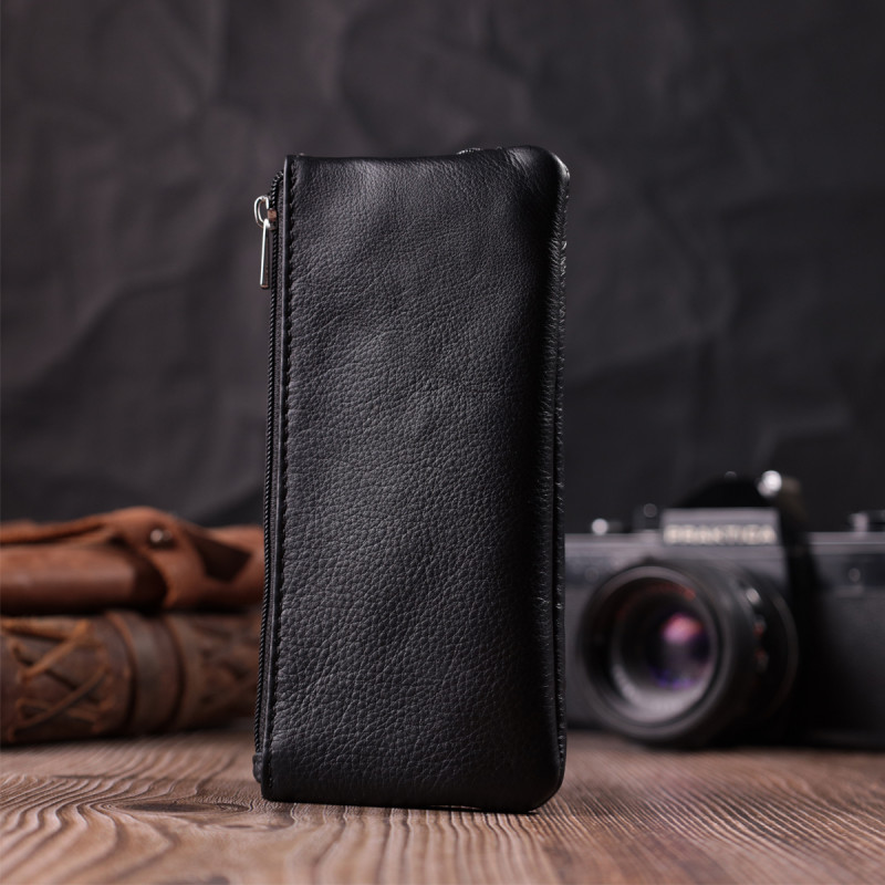Универсальная ключница из натуральной кожи ST Leather Черный