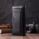 Жіночий шкіряний гаманець для карток купюр та монет ST Leather Чорний