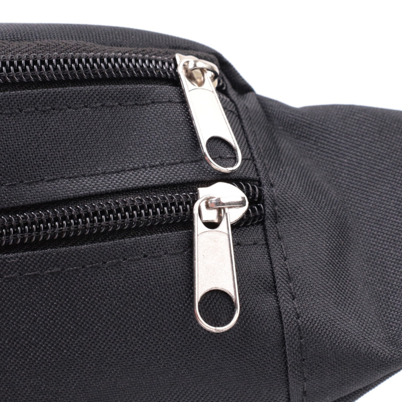 Текстильная поясная сумка для города поездок и повседневного использования FABRA Черная