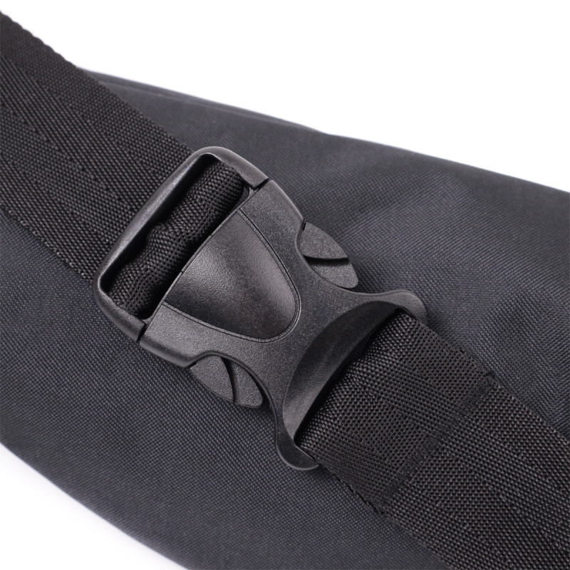 Текстильная поясная сумка для города поездок и повседневного использования FABRA Черная