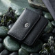 Жіночий шкіряний гаманець для карток купюр та монет ST Leather Чорний