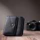 Жіночий шкіряний гаманець для карток купюр та монет ST Leather Чорний