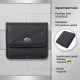 Жіночий шкіряний гаманець для карток купюр та монет ST Leather Чорний