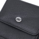 Жіночий шкіряний гаманець для карток купюр та монет ST Leather Чорний