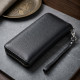 Красивий клатч унісекс на одне відділення з натуральної шкіри ST Leather Чорний