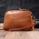 Небольшая сумка для женщин на два отделения из натуральной кожи Vintage Рыжий
