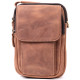 Компактна шкіряна сумка для чоловіків Vintage Коричнева