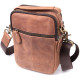 Компактна шкіряна сумка для чоловіків Vintage Коричнева