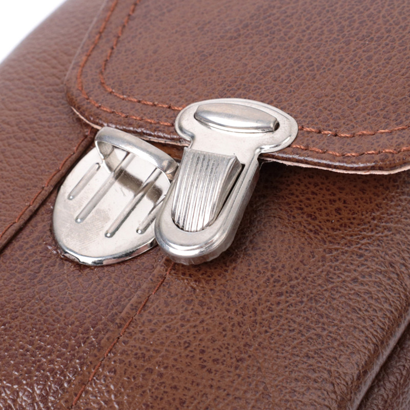 Сумка для мужчин на два отделения из натуральной кожи Vintage Коричневый