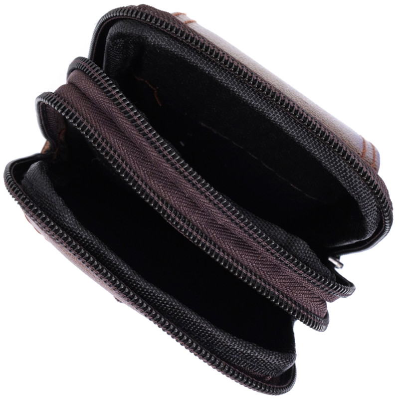 Сумка для мужчин на два отделения из натуральной кожи Vintage Коричневый