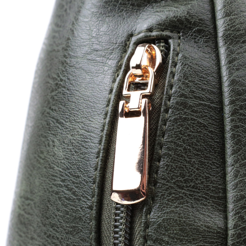 Стильная слинг сумка для женщин из экокожи Vintage Зеленый