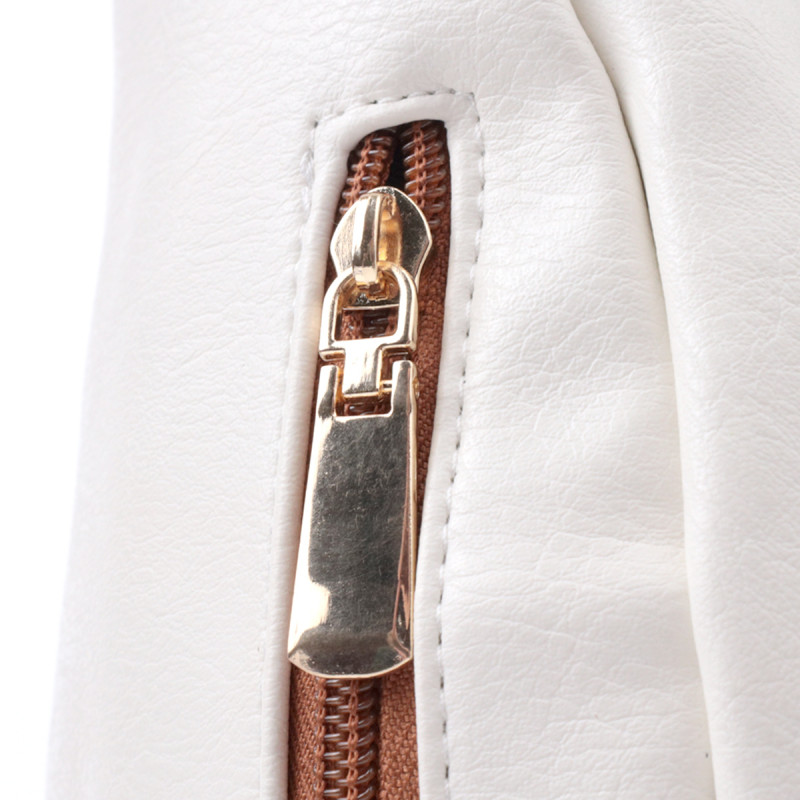 Стильная женская сумка с одной лямкой через плечо из экокожи Vintage Белый