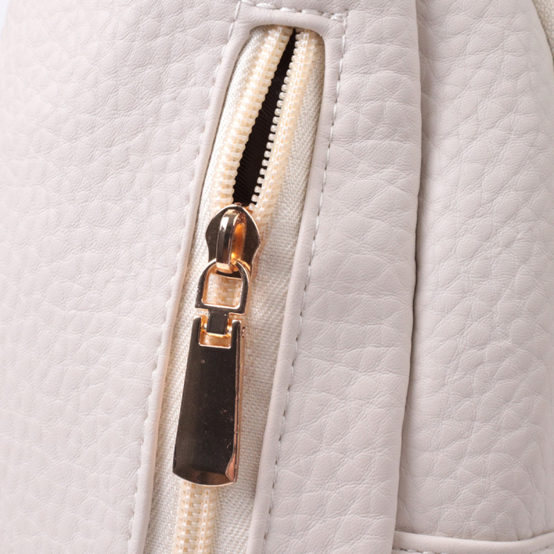 Популярна жіноча сумка з однією лямкою через плече з великозернистої екошкіри Vintage Молочний