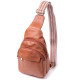 Практичная женская сумка через плечо с отверстием для наушников из экокожи Vintage Рыжий
