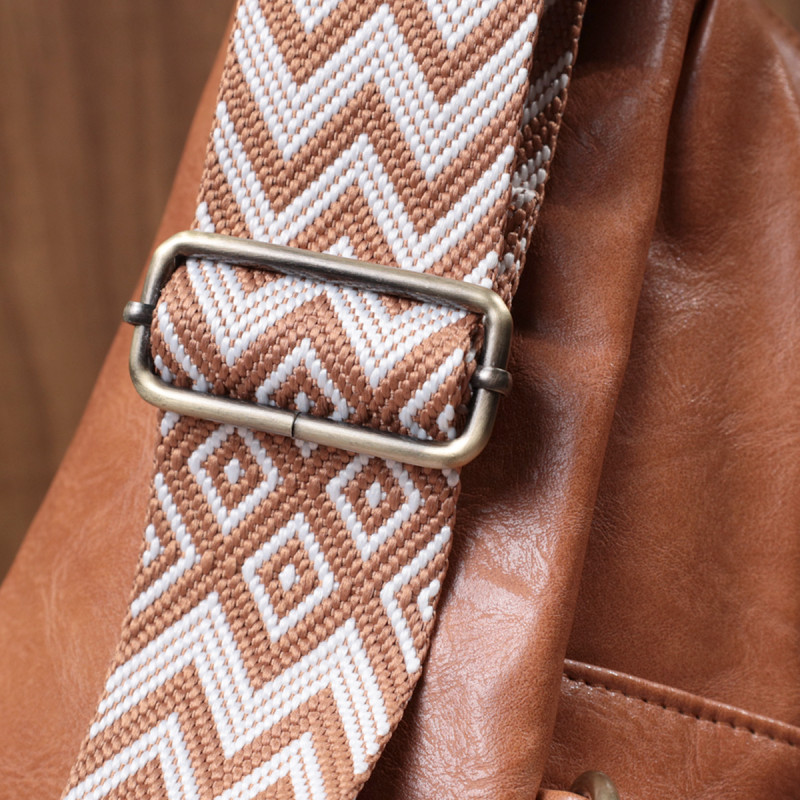 Интересная сумка через плечо в модном цвете из экокожи Vintage Рыжий