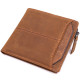 Практичный кошелек для мужчин из натуральной кожи Vintage Коричневый