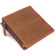 Практичный кошелек для мужчин из натуральной кожи Vintage Коричневый