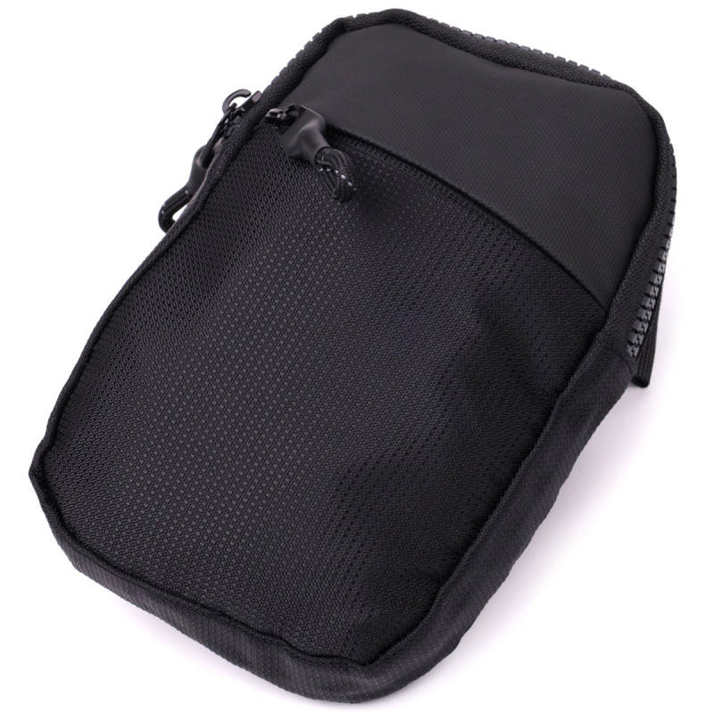 Слінг сумка для подорожей із якісного текстилю Vintage Чорний