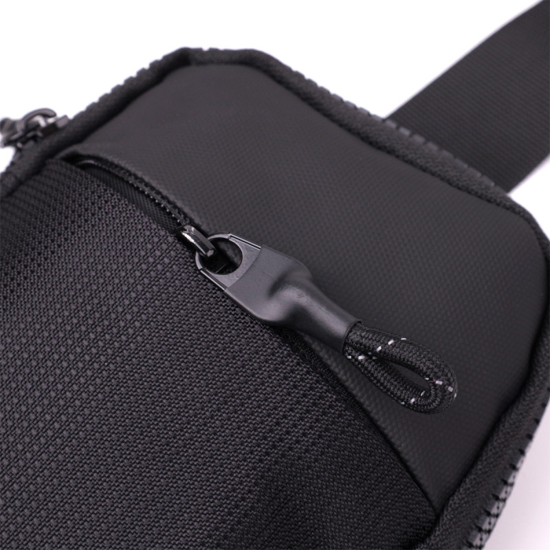 Слінг сумка для подорожей із якісного текстилю Vintage Чорний