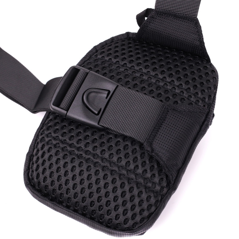 Слінг сумка для подорожей із якісного текстилю Vintage Чорний